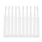 Anti-clogging shower head cleaning brushes
