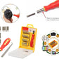 Screwdriver set with organized magnetic holder