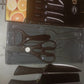 Stainless Steel Knife Set With Chef Peeler And Scissor (6 Pieces)