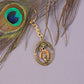 Metal Traditional Decorative Lord Krishna Keychain (1 Pc)