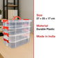 Multipurpose 4-layer plastic box with handle side view India