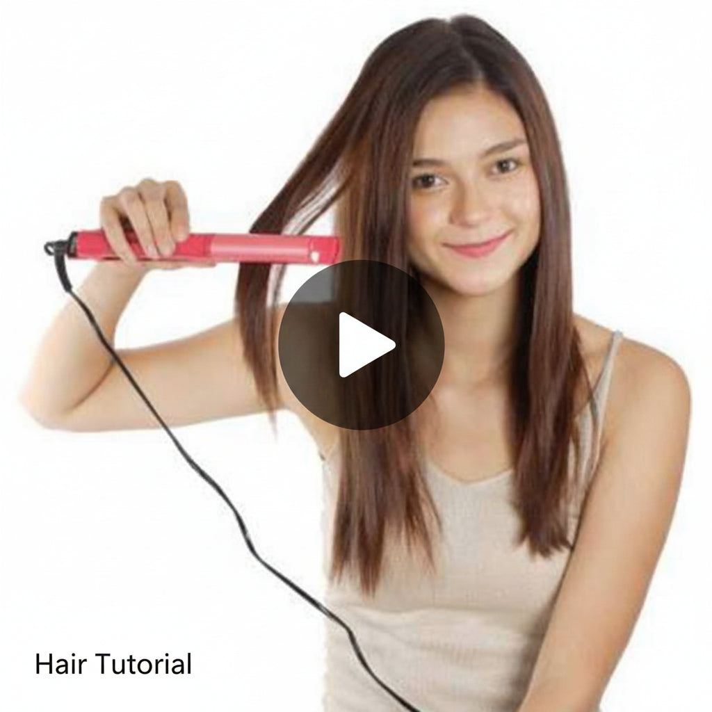 385 2 In 1 Hair Straightener And Curler Machine For Women  Curl  Straight Hair Iron