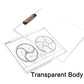 4080 Transparent Premium Exam Pad Best For Students In All Exams Unbreakable Flexible Board With A Centimeter Measuring Side Pad For School  Exam Use