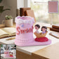 Romantic Love Couple Pen Holder Stand Resin Desk Organizer Pencil Cup (1 Pc)