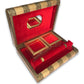 Wooden jewellery organizer box with dividers for accessories women gift India