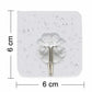 Small stainless steel hooks with adhesive, 100 pieces
