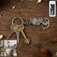 Premium Metal Krishna Face Keychain 1 Pc