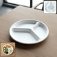 Vegnar 10 Inch 3-Compartment Round Compostable Bagasse Plate (10 Pc)
