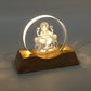 3D Lord Ganesha Acrylic LED Night Lamp (1 Pc)