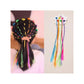 Kids Hair Braid Extensions with Clips | Fun Party Hair Accessories Pack of 6 (Color may vary)