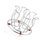 2134 Stainless Steel Glass Holder Glass Hanging Organizer For Kitchen Bars Pubs