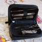 Stainless steel manicure set with 6 pieces and travel case