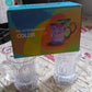 LED Light-Up Party Cups - Flashing Water-Activated Drinking Glasses Handle (2-Piece)