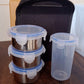 Compact Stainless Steel Airtight Lunch Box Set - 4 pcs (3 Leakproof 1 Bottle)