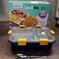 3 Compartment Transparent Stainless Steel Lunch Box for Kids