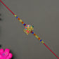 Lord Jagannath Rakhi With Multicolor Beads