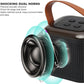 12669 Wireless Speaker Microphone Set Rgb Light Support Memory Card Portablekaraoke Machine Perfect  For Travel Tv