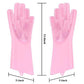 Silicone scrub gloves for cleaning dishes