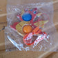 2-Bubble Dragon-Shaped Push Pop Fidget Toy with Strap (1 Pc)