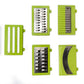 2489 Plastic 13-in-1 Manual Vegetable Graterchipser And Slicer