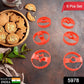 5978  Cookie Cutters Set Plastic Easter Biscuit Cutting Tool For Diy Cake Decoration Fondant Biscuit Cookie Pastry Sandwich (6 Pc Set )