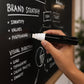 Black Chalk Marker Pen Liquid Erasable For Chalkboard Glass Window Menu (1 Pc)