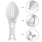 Efficient fish skin peeler and scale scraper for kitchens.