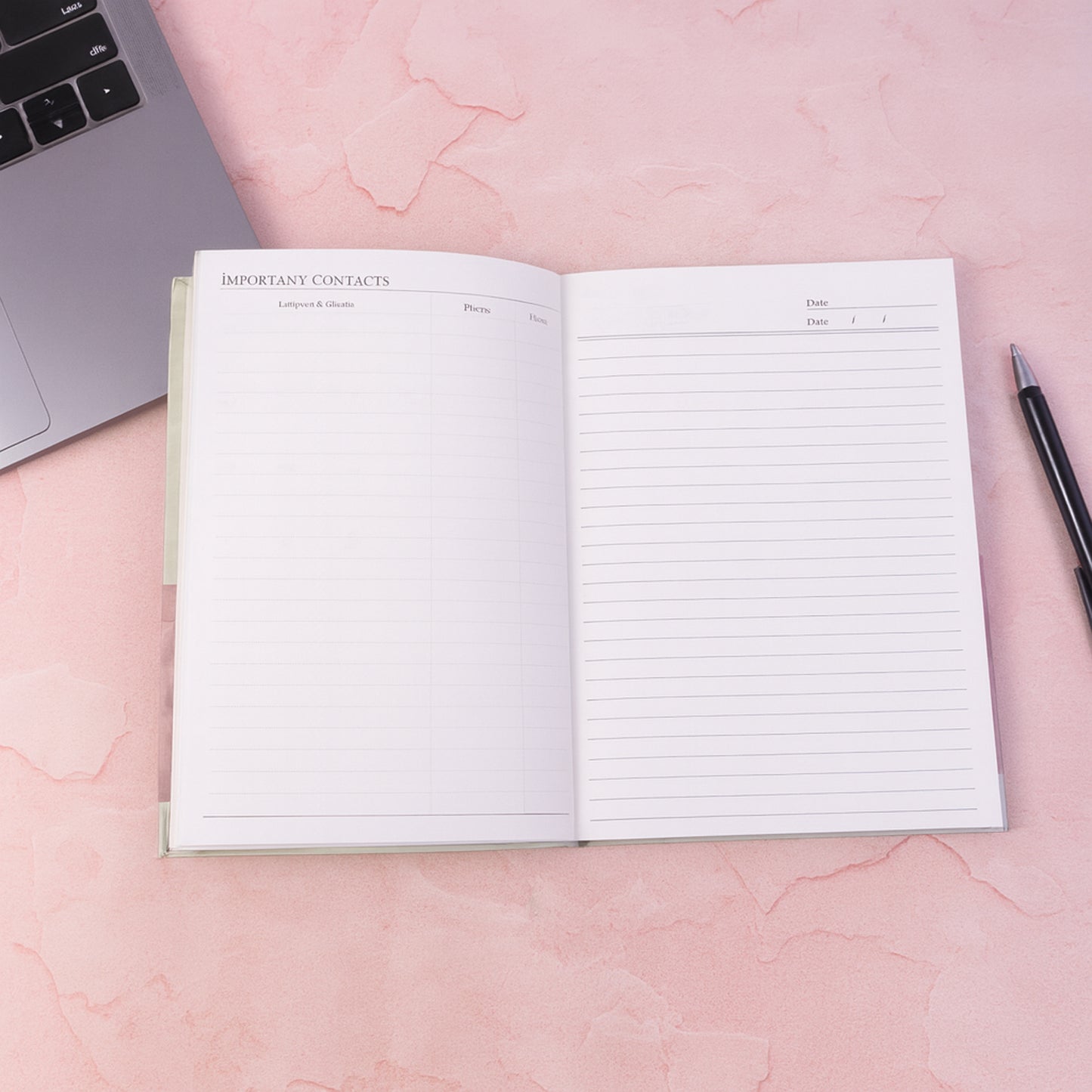 Hardbound Diary  Notebook (1 Pc  100 Pages  240x180mm)