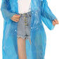 Plastic material raincoat for adults, waterproof and portable.
