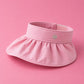 Women’s Wide Brim Sun Visor Cap with Adjustable Strap for Summer (Random Color 1 PC)
