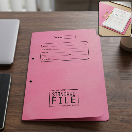 Premium Spring File Folder 35x25 Cm Office Document Holder With Metal Clip