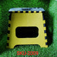Easy-to-carry folding step stool with a colorful design and a handle, ideal for home use.