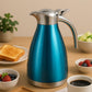 Vacuum Insulated Kettle Jug, Vacuum Insulated Thermos Kettle Jug Insulated Vacuum Flask, Vacuum Kettle Jug Stainless Steel For Milk ,Tea ,Beverage Home Office Travel Coffee (2 Ltr / 1Pc)