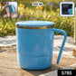 350ml Stainless Steel Mug: Insulated, Leakproof Lid, Hot/Cold Drinks (Mix Color)