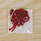 Handmade Red Bracelet Rakhi With White Beads (1 Pc)