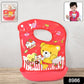 Multifunctional Waterproof Bpa Free Reusable Soft Fabric Plastic Baby Bib (1 Pc)