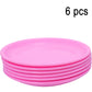 2185 Round Shaped Mini Soup Platesdishes - 6 Pcs