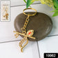 Flute and Peacock Feather Krishna Design Keychain (1 Pc)