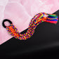 Traditional Multicolor Braided Hair Extension With Tassels
