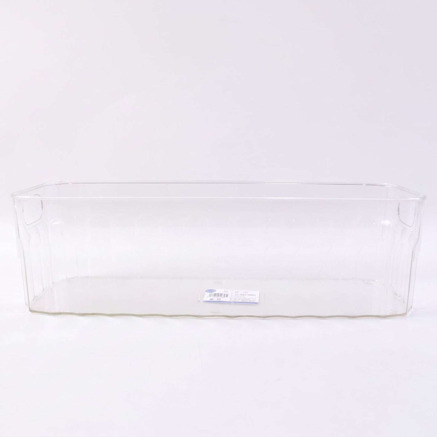 Plastic Fridge Organizer Basket  Clear Storage Solution For Kitchen