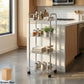 4 Layer Multipurpose Storage Trolley With Wheels