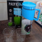 Transparent Premium Jug with Elegant Handle & 4 Plastic Glasses (2000 ML Approx)