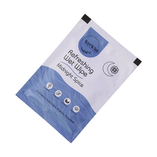 Midnight Spice Refreshing Wet Wipes Face Body  Hand Cleansing (1 Pc)