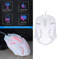 Usb Wired Mouse Gaming Mouse Colorful  Lighting Luminous  (1 Pc  Wihte)