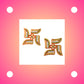 Decorative Swastik Sticker (2Pc Set)
