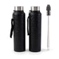 Buy 1 Stainless Steel Water Bottle With Free Cleaning Brush And Bottle (1 Set)