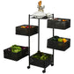 5 Layer Multipurpose Kitchen Storage Trolley With Wheels