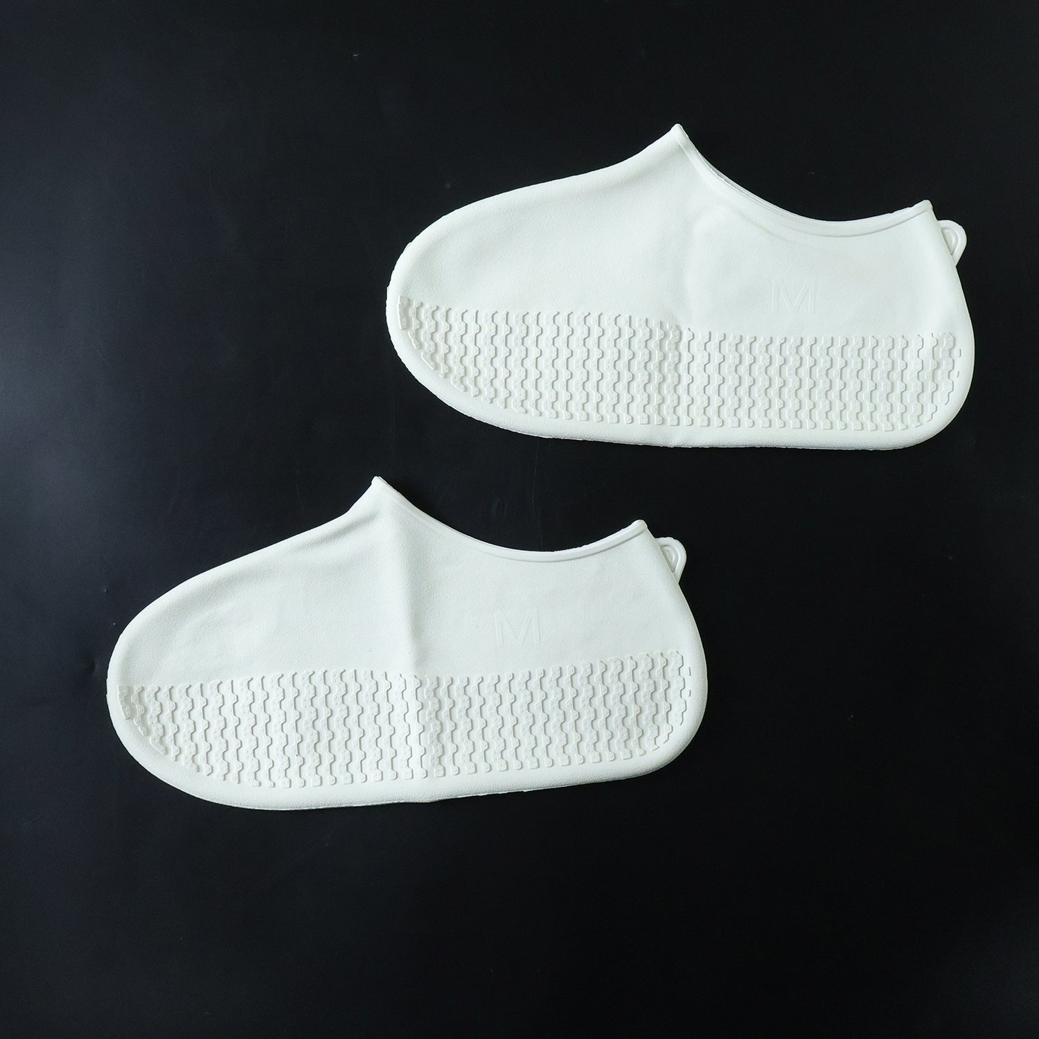 Waterproof Silicone Shoe Cover White Color (1 Pair Medium Size)