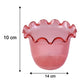 Decorative Ruffled Flower Pot Planter Vase For Home Table And Plant Decor (1 Pc)