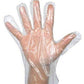 0670 Plastic Transparent Disposable Clear Gloves (White) (100pc)